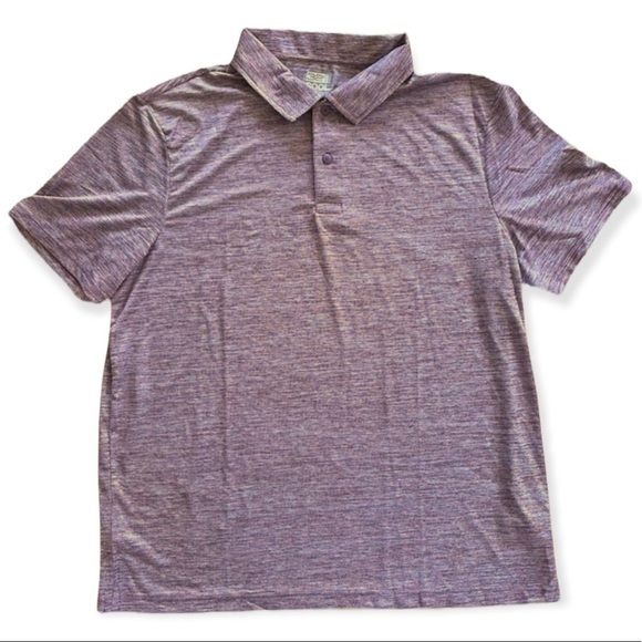 Maroon Polo Heather Purple/Red Burgundy Color Golf Sporty Athletic NWT Size XL - Picture 2 of 7